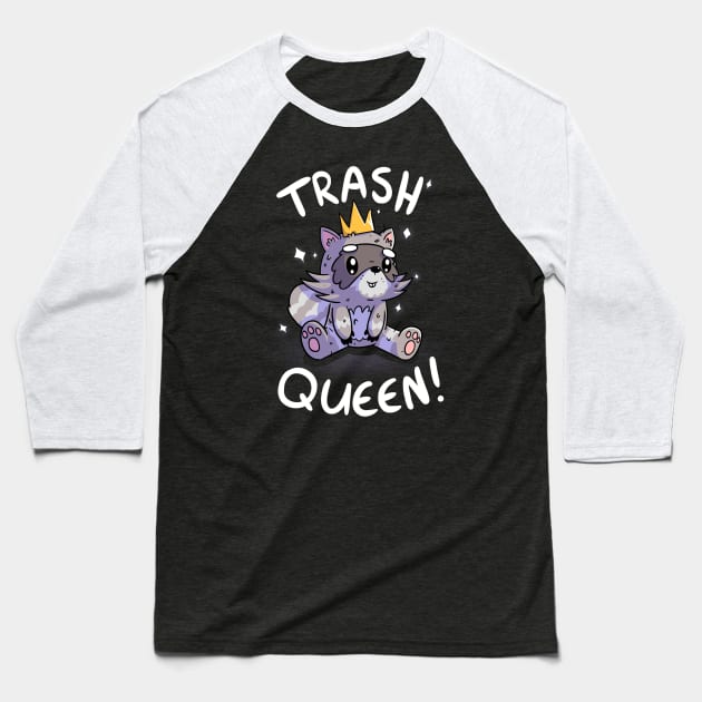 Trash Queen Baseball T-Shirt by 8BitHobo